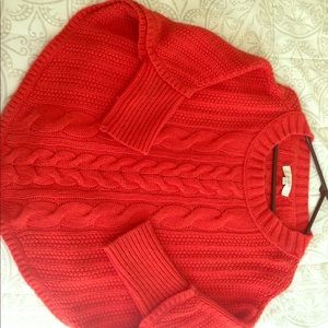 Loft chunky cable knit sweater / poncho